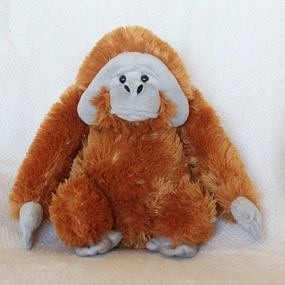 Aurora Destination Wild Republic Orangutan Stuffed toy Animal Plush Seated monke